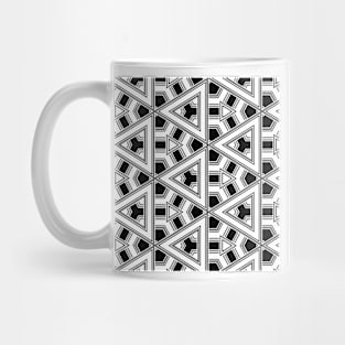 Black And White Geometric Mug